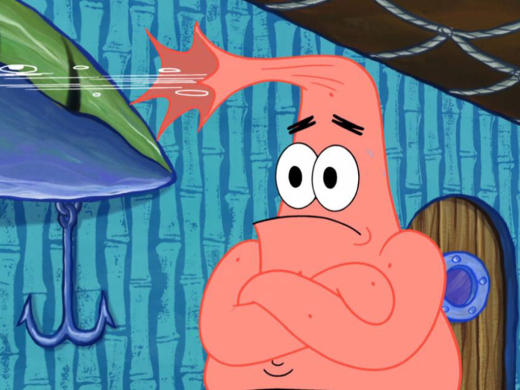 Patrick thinking.